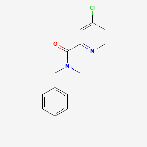 molecular formula C15H15ClN2O B7500916 4-chloro-N-methyl-N-[(4-methylphenyl)methyl]pyridine-2-carboxamide 