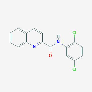 molecular formula C16H10Cl2N2O B7500953 N-(2,5-dichlorophenyl)quinoline-2-carboxamide 