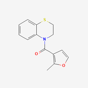 molecular formula C14H13NO2S B7500977 2,3-Dihydro-1,4-benzothiazin-4-yl-(2-methylfuran-3-yl)methanone 