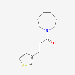 molecular formula C13H19NOS B7500978 1-(Azepan-1-yl)-3-thiophen-3-ylpropan-1-one 