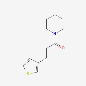 molecular formula C12H17NOS B7500990 1-Piperidin-1-yl-3-thiophen-3-ylpropan-1-one 
