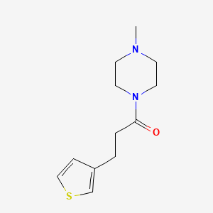molecular formula C12H18N2OS B7501017 1-(4-Methylpiperazin-1-yl)-3-thiophen-3-ylpropan-1-one 
