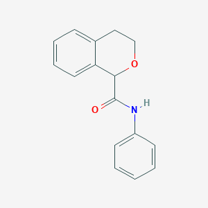 molecular formula C16H15NO2 B7501018 N-phenyl-3,4-dihydro-1H-isochromene-1-carboxamide 