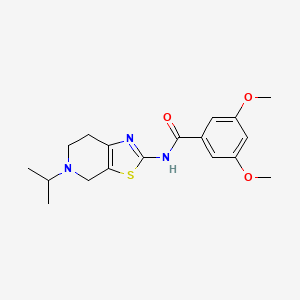 molecular formula C18H23N3O3S B7501059 3,5-dimethoxy-N-(5-propan-2-yl-6,7-dihydro-4H-[1,3]thiazolo[5,4-c]pyridin-2-yl)benzamide 