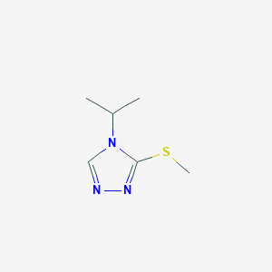 molecular formula C6H11N3S B7501069 3-(methylsulfanyl)-4-(propan-2-yl)-4H-1,2,4-triazole 