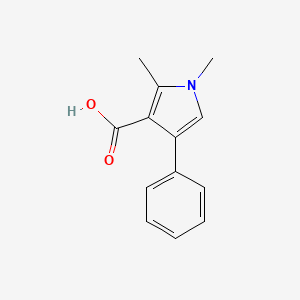 molecular formula C13H13NO2 B7501074 1,2-Dimethyl-4-phenyl-1h-pyrrole-3-carboxylic acid 