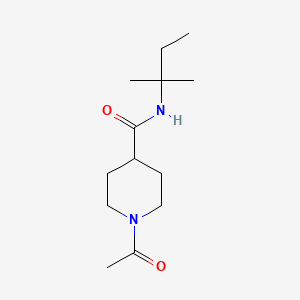 molecular formula C13H24N2O2 B7501135 1-acetyl-N-(2-methylbutan-2-yl)piperidine-4-carboxamide 
