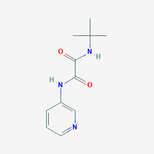 molecular formula C11H15N3O2 B7501143 N'-tert-butyl-N-pyridin-3-yloxamide 
