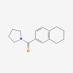 molecular formula C15H19NO B7501170 Pyrrolidin-1-yl(5,6,7,8-tetrahydronaphthalen-2-yl)methanone 