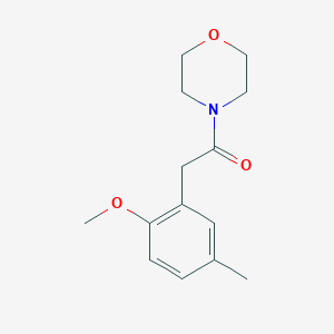 molecular formula C14H19NO3 B7501180 2-(2-Methoxy-5-methylphenyl)-1-morpholin-4-ylethanone 