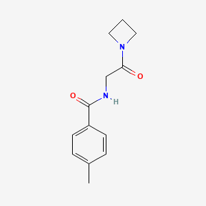 molecular formula C13H16N2O2 B7501191 N-[2-(azetidin-1-yl)-2-oxoethyl]-4-methylbenzamide 