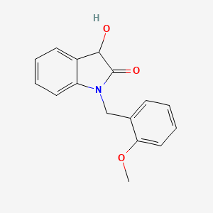 molecular formula C16H15NO3 B7501199 3-hydroxy-1-(2-methoxybenzyl)-1,3-dihydro-2H-indol-2-one 