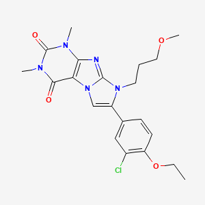 molecular formula C21H24ClN5O4 B7501200 C21H24ClN5O4 