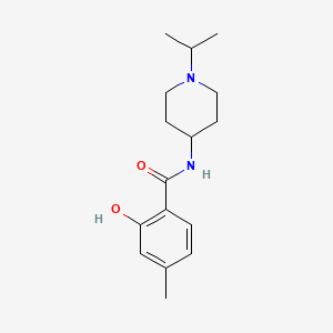 molecular formula C16H24N2O2 B7501225 2-hydroxy-4-methyl-N-(1-propan-2-ylpiperidin-4-yl)benzamide 