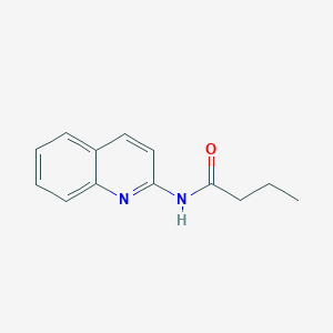 molecular formula C13H14N2O B7501258 N-quinolin-2-ylbutanamide 