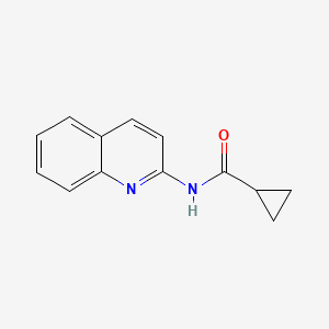 molecular formula C13H12N2O B7501268 N-quinolin-2-ylcyclopropanecarboxamide 