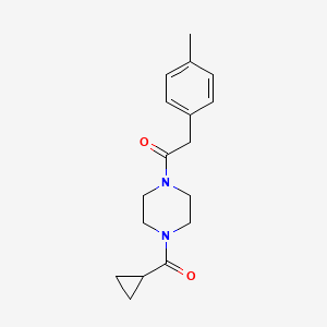 1-[4-(Cyclopropanecarbonyl)piperazin-1-yl]-2-(4-methylphenyl)ethanone