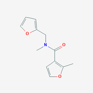 molecular formula C12H13NO3 B7501301 N-(furan-2-ylmethyl)-N,2-dimethylfuran-3-carboxamide 