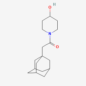 molecular formula C17H27NO2 B7501314 2-(1-Adamantyl)-1-(4-hydroxypiperidin-1-yl)ethanone 