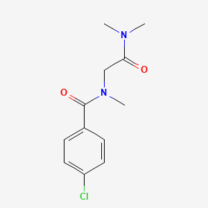 molecular formula C12H15ClN2O2 B7501333 4-chloro-N-[2-(dimethylamino)-2-oxoethyl]-N-methylbenzamide 