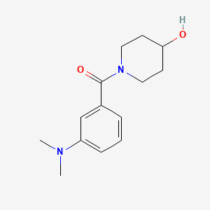 [3-(Dimethylamino)phenyl]-(4-hydroxypiperidin-1-yl)methanone