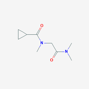 molecular formula C9H16N2O2 B7501367 N-[2-(dimethylamino)-2-oxoethyl]-N-methylcyclopropanecarboxamide 