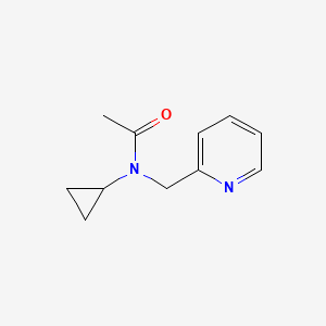 molecular formula C11H14N2O B7501418 N-cyclopropyl-N-(pyridin-2-ylmethyl)acetamide 