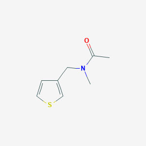 molecular formula C8H11NOS B7501423 N~1~-methyl-N~1~-(3-thienylmethyl)acetamide 
