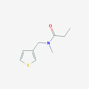 molecular formula C9H13NOS B7501430 N~1~-methyl-N~1~-(3-thienylmethyl)propanamide 