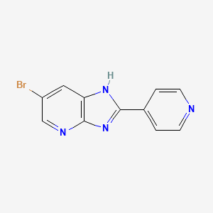 molecular formula C11H7BrN4 B7501447 6-溴-2-吡啶-4-基-1H-咪唑并[4,5-b]吡啶 
