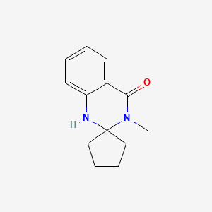 molecular formula C13H16N2O B7501454 3-methylspiro[1H-quinazoline-2,1'-cyclopentane]-4-one 