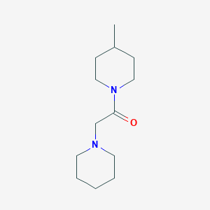 molecular formula C13H24N2O B7501459 1-(4-Methylpiperidin-1-yl)-2-piperidin-1-ylethanone 