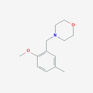 molecular formula C13H19NO2 B7501468 4-[(2-Methoxy-5-methylphenyl)methyl]morpholine 