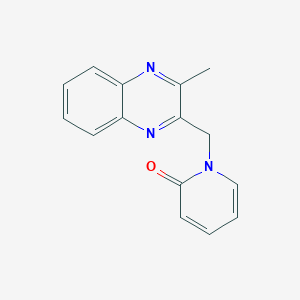 molecular formula C15H13N3O B7501479 1-[(3-Methylquinoxalin-2-yl)methyl]pyridin-2-one 