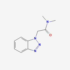 molecular formula C10H12N4O B7501491 2-(benzotriazol-1-yl)-N,N-dimethyl-acetamide 