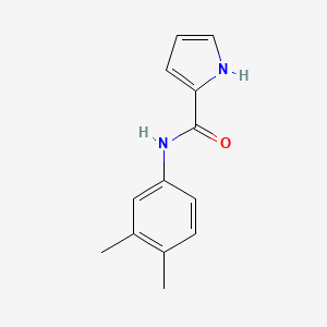 molecular formula C13H14N2O B7501517 N-(3,4-dimethylphenyl)-1H-pyrrole-2-carboxamide 