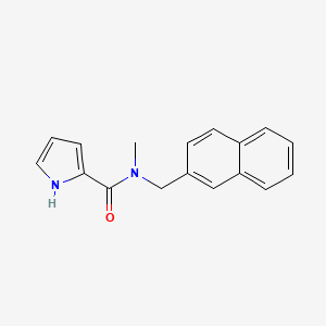 molecular formula C17H16N2O B7501579 N-methyl-N-(naphthalen-2-ylmethyl)-1H-pyrrole-2-carboxamide 