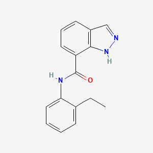 molecular formula C16H15N3O B7501593 N-(2-ethylphenyl)-1H-indazole-7-carboxamide 