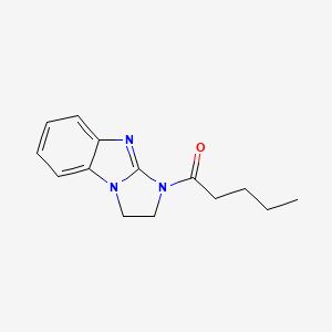 1-(1,2-Dihydroimidazo[1,2-a]benzimidazol-3-yl)pentan-1-one