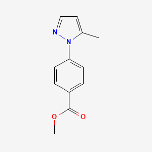 molecular formula C12H12N2O2 B7501616 Methyl 4-(5-methylpyrazol-1-yl)benzoate 