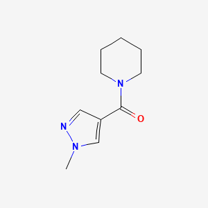 molecular formula C10H15N3O B7501662 (1-Methylpyrazol-4-yl)-piperidin-1-ylmethanone 
