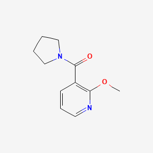 molecular formula C11H14N2O2 B7501672 (2-Methoxypyridin-3-yl)-pyrrolidin-1-ylmethanone 