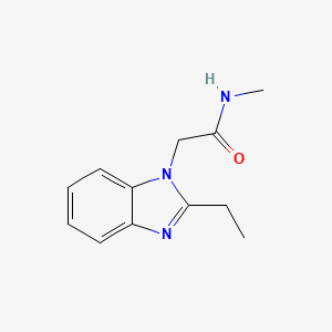 molecular formula C12H15N3O B7501681 1h-Benzimidazole-1-acetamide,2-ethyl-n-methyl- 