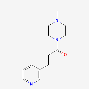 molecular formula C13H19N3O B7501693 1-(4-Methylpiperazin-1-yl)-3-pyridin-3-ylpropan-1-one 