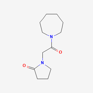 molecular formula C12H20N2O2 B7501699 1-[2-(Azepan-1-yl)-2-oxoethyl]pyrrolidin-2-one 