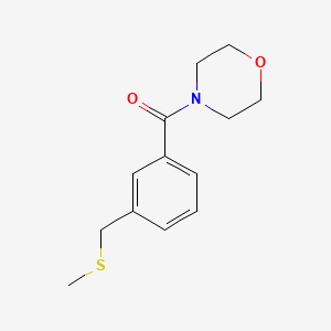 [3-(Methylsulfanylmethyl)phenyl]-morpholin-4-ylmethanone