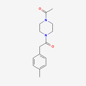 molecular formula C15H20N2O2 B7501764 1-(4-Acetylpiperazin-1-yl)-2-(4-methylphenyl)ethanone 