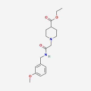 molecular formula C18H26N2O4 B7501778 Ethyl 1-[2-[(3-methoxyphenyl)methylamino]-2-oxoethyl]piperidine-4-carboxylate 