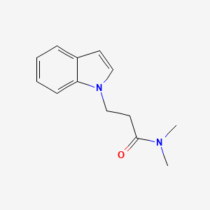 molecular formula C13H16N2O B7501780 3-indol-1-yl-N,N-dimethylpropanamide 