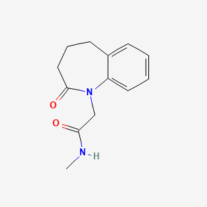 molecular formula C13H16N2O2 B7501802 N-methyl-2-(2-oxo-4,5-dihydro-3H-1-benzazepin-1-yl)acetamide 